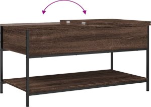 vidaXL Stolik kawowy, brązowy dąb, 100x50x50 cm 7