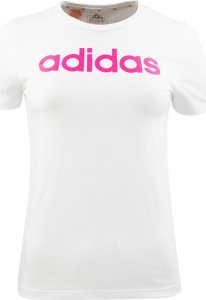 Adidas Koszulka dla dzieci adidas Essentials Linear Logo Cotton Slim Fit Tee biała IC3150 128cm 1