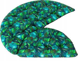 Hobbygarden PODUSZKA LUNA Z ZAGŁOWKIEM 3D NIEBIESKIE LIŚCIE 6