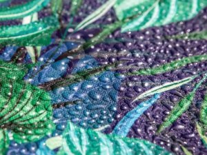 Hobbygarden PODUSZKA LUNA Z ZAGŁOWKIEM 3D NIEBIESKIE LIŚCIE 7