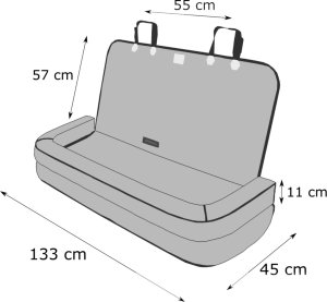 DOGGY TRANSPORTER BACK CZARNY SKAJ 8