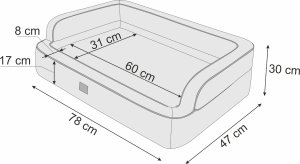 DOGGY Legowisko Paradise Brązowe L 6