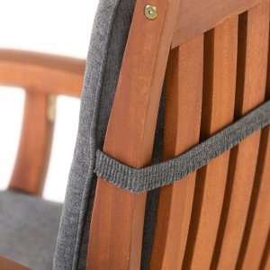 Hobbygarden Poduszka Blanca Grafitowa 50x48x54 cm 13