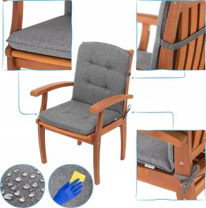 Hobbygarden Poduszka Blanca Grafitowa 50x48x54 cm 4