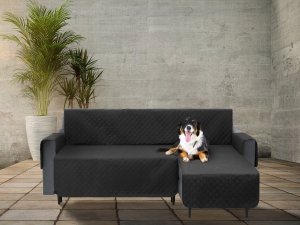 DOGGY 240 cm POKROWIEC PARIS NA NAROŻNIK LEWY CZARNY 2