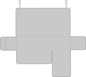 DOGGY 240 cm POKROWIEC PARIS NA NAROŻNIK LEWY CZARNY 3