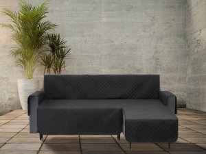 DOGGY 240 cm POKROWIEC PARIS NA NAROŻNIK LEWY CZARNY 4