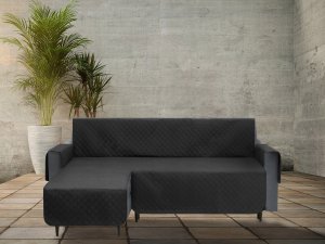 DOGGY 200 cm POKROWIEC PARIS NA NAROŻNIK PRAWY CZARNY 8