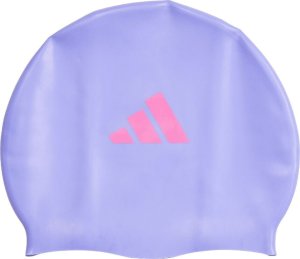 Adidas Czepek pływacki dla dzieci adidas 3-Stripes Swim fioletowy IM1045 1