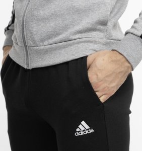 Adidas Dres męski adidas Basic 3-Stripes Fleece szaro-czarny IA3073 S 8