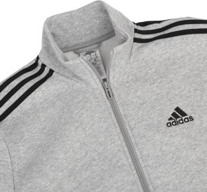 Adidas Dres męski adidas Basic 3-Stripes Fleece szaro-czarny IA3073 2XL 13