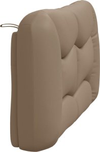 vidaXL Poduszka na wezgłowie, cappuccino, 120 cm, sztuczna skóra 6