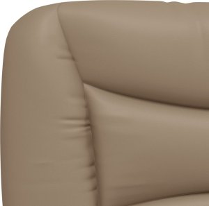 vidaXL Poduszka na wezgłowie, cappuccino, 120 cm, sztuczna skóra 8