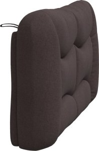 vidaXL Poduszka na wezgłowie, ciemnobrązowa, 140 cm, tkanina 6
