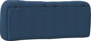 vidaXL Poduszka na wezgłowie, niebieska, 140 cm, tkanina 7
