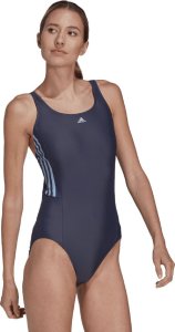 Adidas Kostium kąpielowy damski adidas Mid 3-Stripes Swimsuit granatowy HS5317 44 4