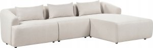 Beliani Narożnik lewostronny beżowy SVANSELE 4
