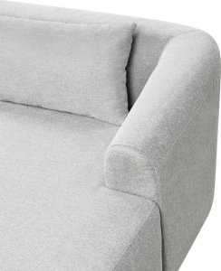 Beliani Narożnik lewostronny szary SVANSELE 5