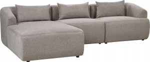 Beliani Narożnik prawostronny beżowoszary SVANSELE 4