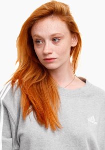 Adidas Bluza damska Essentials 3-Stripes szara IC9905 L 3