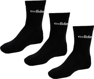 Adidas Skarpety adidas Linear Crew Cushioned Socks 3P czarne IC1301 40-42 1