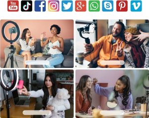 Mikrofon LensGo 2x Bezprzewodowy Mikrofon Krawatowy 50m na Telefon iPhone Lightning LensGo / 518C Mini 6