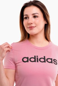 Adidas Koszulka damska adidas Loungwear Essentials Slim Logo Tee różowa HD1681 XS 3