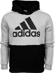 Adidas Bluza dla dzieci adidas U CB FL Hoodie czarno-szara HC5658 140cm 1