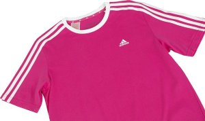 Adidas Koszulka dla dzieci adidas Essentials 3-Stripes Cotton Loose Fit Boyfriend Tee różowa IC3639 164cm 3