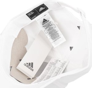 Adidas Czapka z daszkiem adidas Cotton Twill Baseball biała IB3243 Dorośli M/L 4