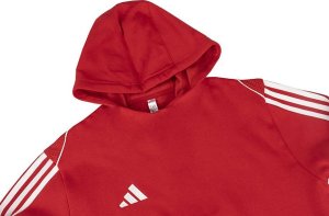Adidas Bluza dla dzieci adidas Tiro 23 League Sweat Hoodie czerwono-biała HS3607 164cm 3