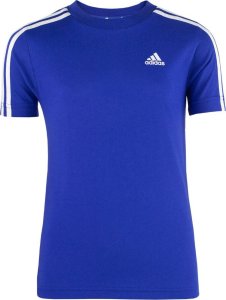 Adidas Koszulka dla dzieci adidas Essentials 3-Stripes Cotton Tee niebieska IC0604 152cm 1