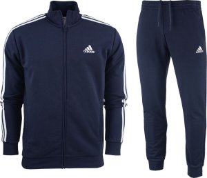 Adidas Dres męski adidas Basic 3-Stripes French Terry granatowy IC6765 S 1