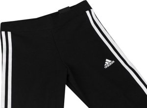Adidas Legginsy dla dzieci Essentials 3-Stripes Cotton Tights black IC3623 164cm 3
