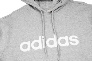 Adidas Bluza damska adidas Essentials Linear szara IC6884 XS 4