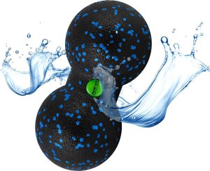 Neo-Sport Podwójna piłka do masażu i fitness NS-966 czarno-niebieska 11