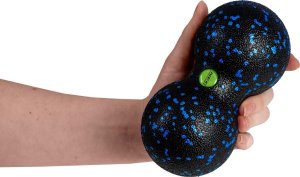 Neo-Sport Podwójna piłka do masażu i fitness NS-966 czarno-niebieska 7