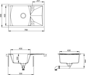 Bateria kuchenna Aquasanita Aquasanita TPD101-601AWP 1