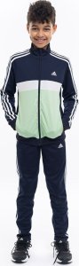 Adidas Dres dla dzieci adidas Essentials 3-Stripes Tiberio Track Suit granatowo-zielony IV5307 164cm 1