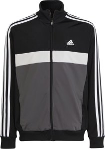 Adidas Dres dla dzieci adidas Essentials 3-Stripes Tiberio Track Suit szaro-czarny HR6406 164cm 1