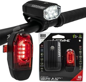 Lezyne Zestaw lampek Lezyne, Micro Drive 800+, KTV Drive+, 800 lm/40 lm 1