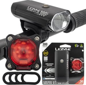 Lezyne Zestaw lampek Lezyne Micro STVZO 300+, Zecto STVZO, 300 lm, 30 lm 1