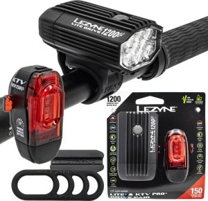 Lezyne Zestaw lampek Lezyne Lite Drive 1200+, KTV Drive Pro+, 1200 lm / 150 lm 1