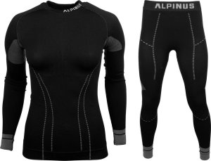 Alpinus Bielizna termoaktywna damska Alpinus Base Layer Set czarno-szara GT18370 XL 1