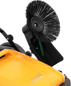 Ulsonix Zamiatarka ręczna magazynowa do piasku liści 2 szczotki 92 cm 40 l Zamiatarka ręczna magazynowa do piasku liści 2 szczotki 92 cm 40 l 3