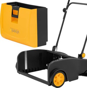 Ulsonix Zamiatarka ręczna magazynowa do piasku liści 2 szczotki 75 cm 50 l Zamiatarka ręczna magazynowa do piasku liści 2 szczotki 75 cm 50 l 5