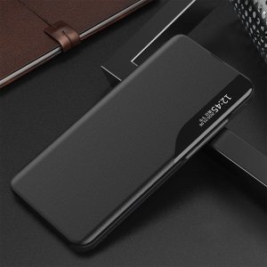 Hurtel Etui pokrowiec do Samsung S24+ z klapką i podstawką Eco Leather View Case czarne Etui pokrowiec do Samsung S24+ z klapką i podstawką Eco Leather View Case czarne 1
