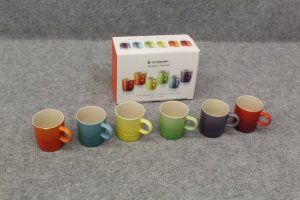 le creuset Le Creuset Signature Espresso Mugs Set of 6 100ml rainbow (79114108359030) 4