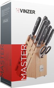 Vinzer Komplet noży w bloku 9 el. Master 50111 11