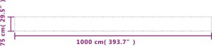 vidaXL vidaXL Parawan balkonowy, niebieski, 75x1000 cm, 100% poliester Oxford 4